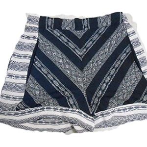 Xhilaration Navy Women's Woven Pattern Shorts